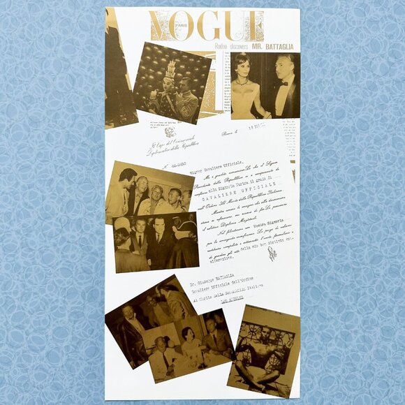 1990s Vogue Gold Book Half‑Page Ad • Black & Gold • Euro Glamour Decor - Picture 2 of 7